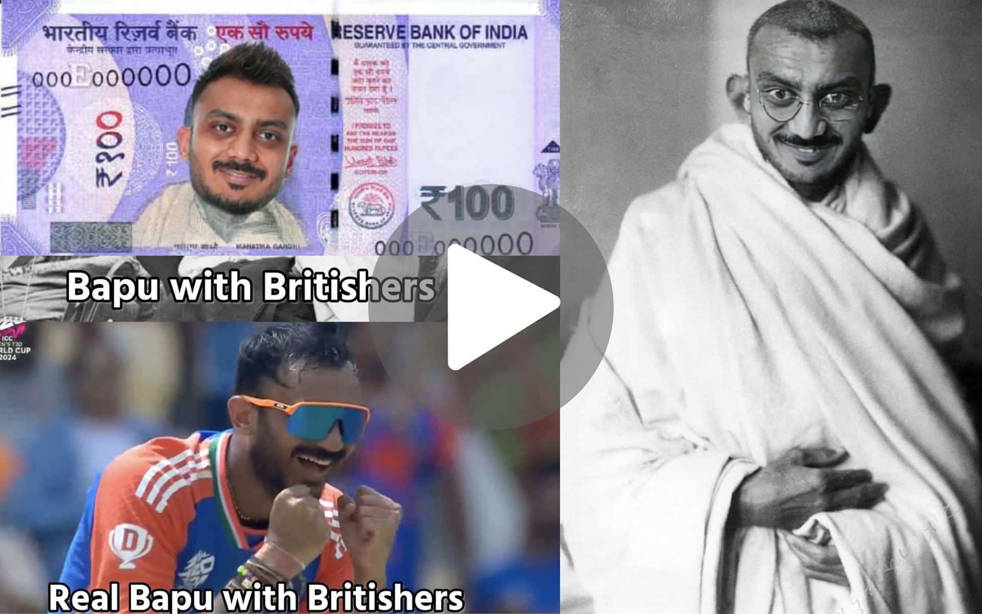 [Watch] 'The Real Bapu': Fans Hilariously Call Axar Patel Gandhi Ji As He Takes Dugna Lagaan From ENG